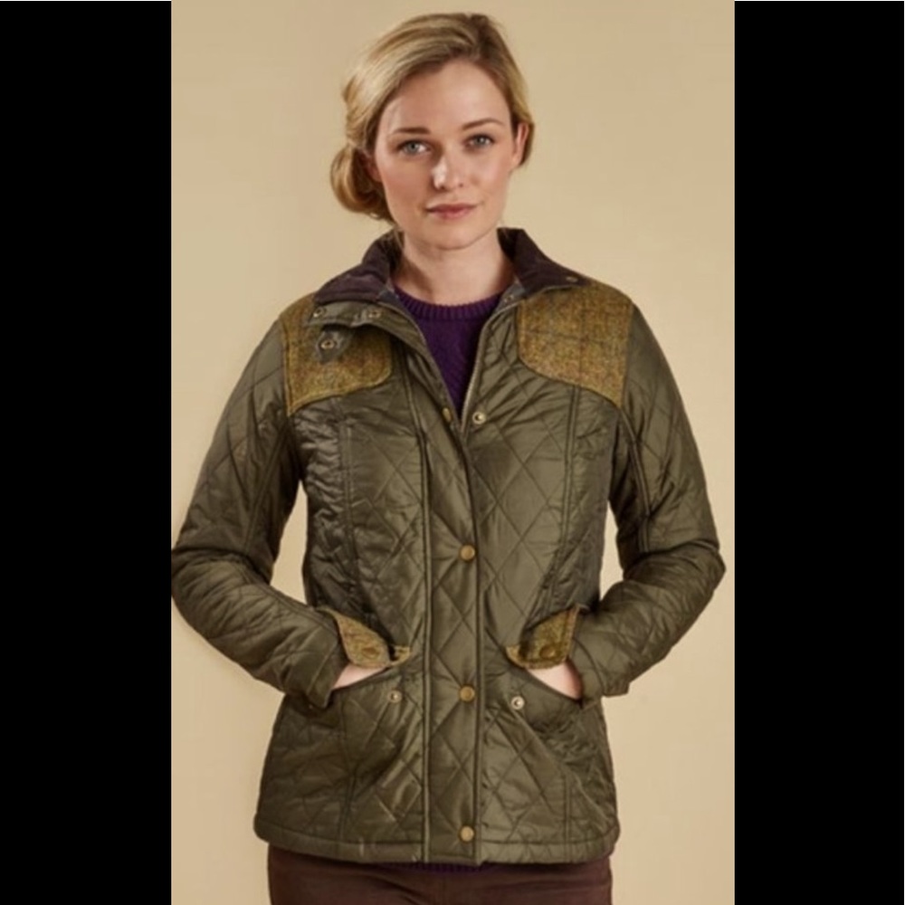 Barbour Iris Quilted Field Jacket- Size 8